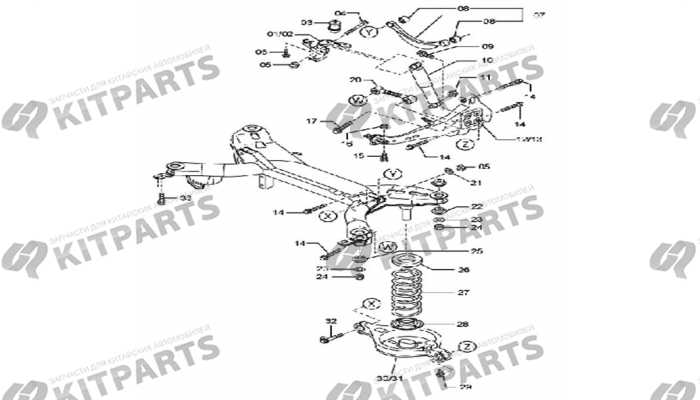 Подвеска задняя FAW Besturn B50