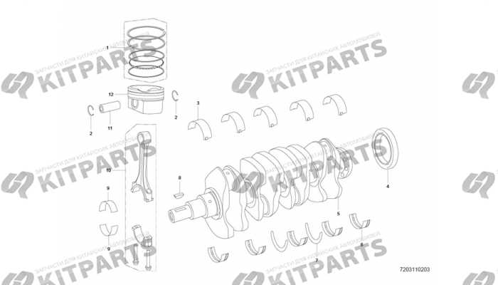 Вал коленчатый и поршень Lifan Cebrium