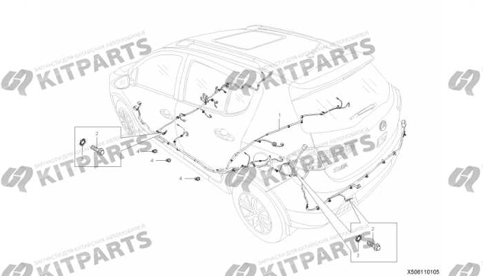 Жгут проводов кузова Lifan X50