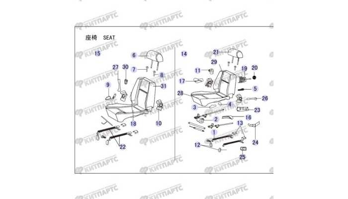 Сиденье переднее Great Wall Hover