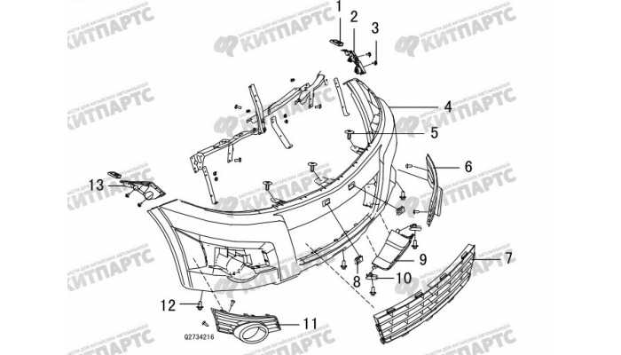 Бампер передний Great Wall Hover H3