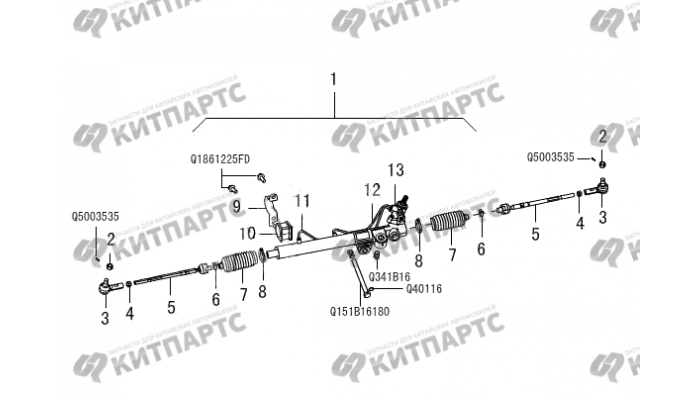 Рулевая рейка Great Wall Wingle 5