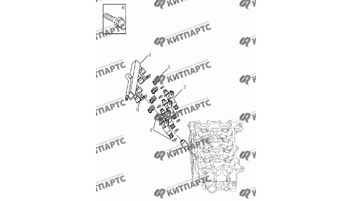 Форсунки топливные (1.8L) Geely Emgrand (EC7)